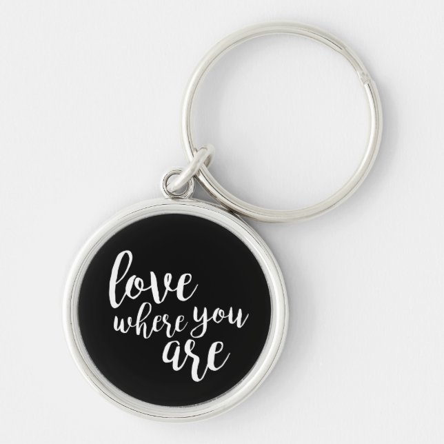 Quotable V Keychain (Front)