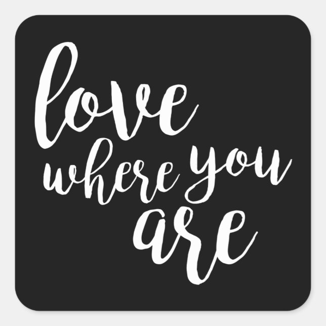 Quotable V Square Sticker (Front)