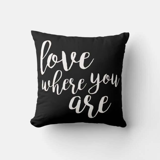 Quotable V Throw Pillow (Front)