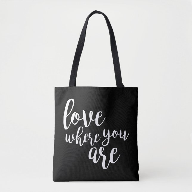 Quotable V Tote Bag (Front)