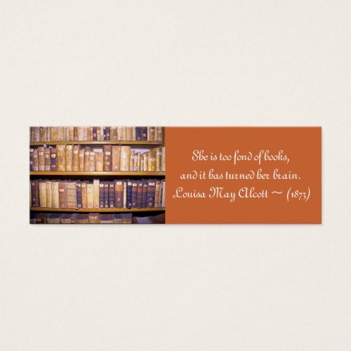 Quotation bookmark-Old Books Business Card Template