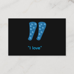 Quotation Mark T-Shirt Business Card