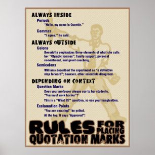 Quotation Marks Poster