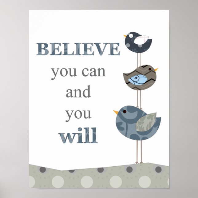 Quotation wall art for nursery and kids rooms (Front)