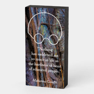 Quotations from a Wise Leader, "Nothing has...” Wooden Box Sign