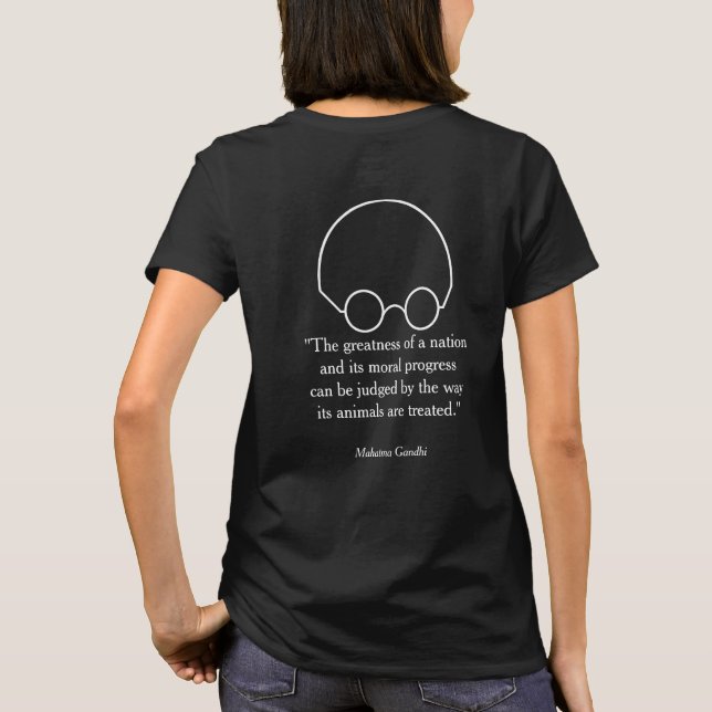 Quotations from a Wise Leader,"The greatness..." B T-Shirt (Back)