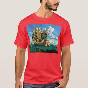 quotDeparture of Winged Shipquot by Vladamir Kush T-Shirt