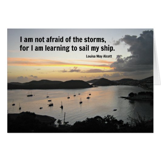 Quote about being independent cards (Front Horizontal)