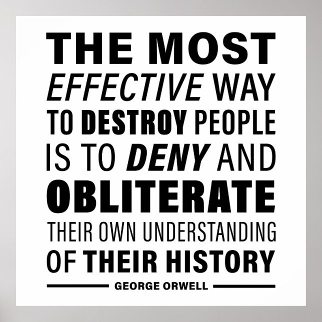 Quote About Destroying People - 1984 Poster (Front)