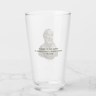 Quote about Good Deeds Philosopher Plato Glass