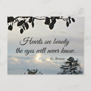 Quote about inner beauty postcard