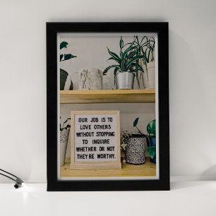 Quote about Love and Relationship Design Poster