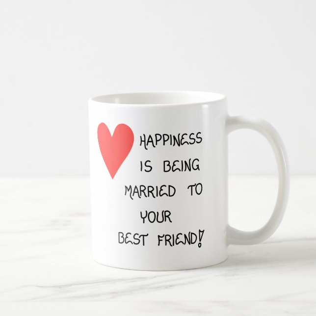 Quote about Love, Marriage -  Ceramic Mug (Right)