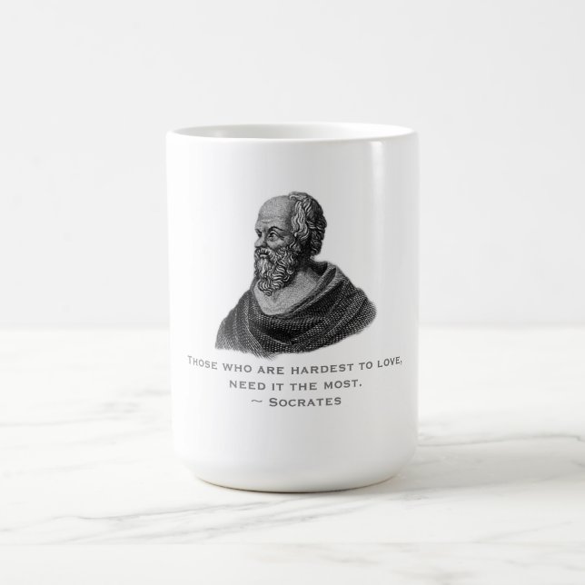 Quote about Love Philosopher Socrates Coffee Mug (Center)