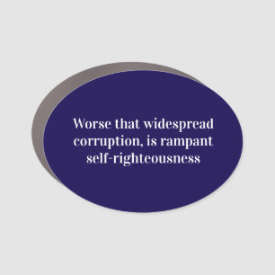quote about political corruption  car magnet