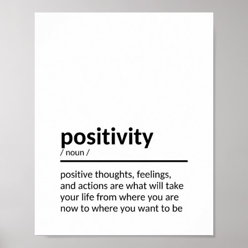 Quote About Positivity Poster