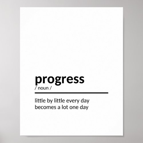 Quote about Progress Poster