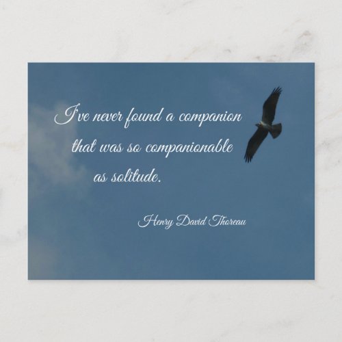 Quote about Solitude Postcard