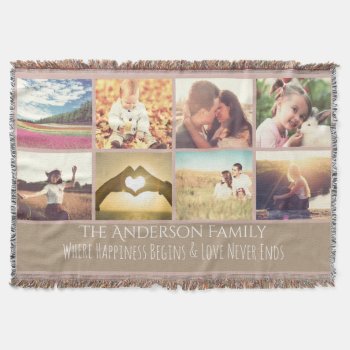 Quote And Photo Throw Blanket by CustomizePersonalize at Zazzle