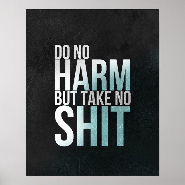 Quote art Typography poster Funny inspirational (Front)