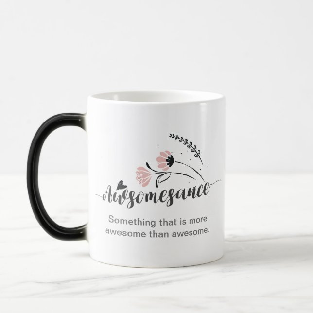 Quote Awesome Sauce Color Morph Mug (Left)