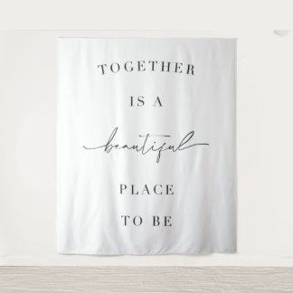 Quote Backdrop Banner Wedding Tapestry