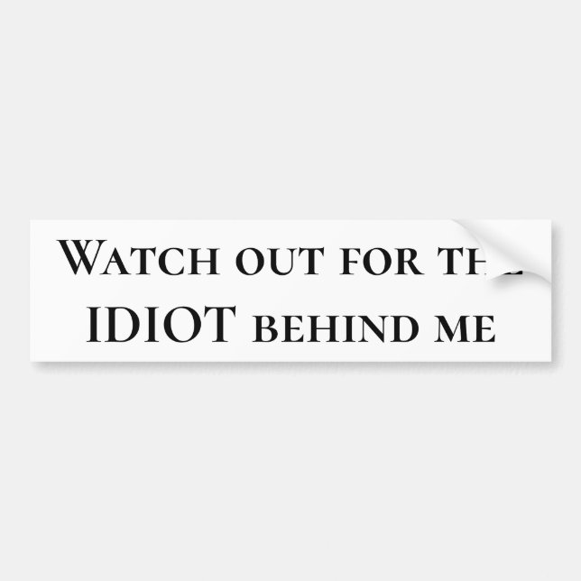 Quote Bumper Sticker (Front)