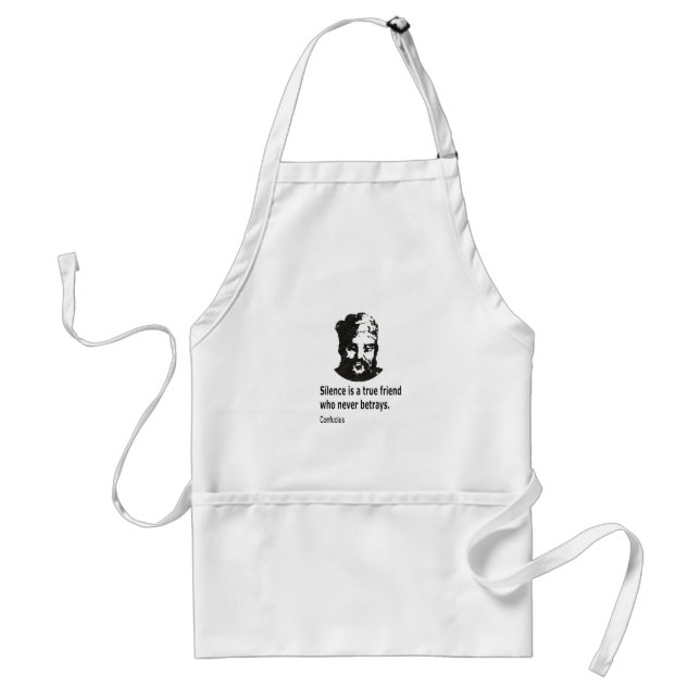 Quote By Confucius Adult Apron (Front)