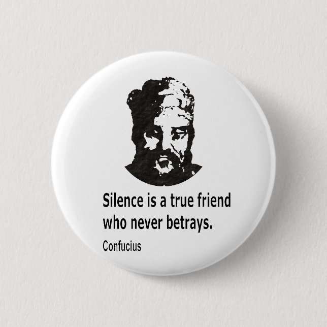 Quote By Confucius Button (Front)