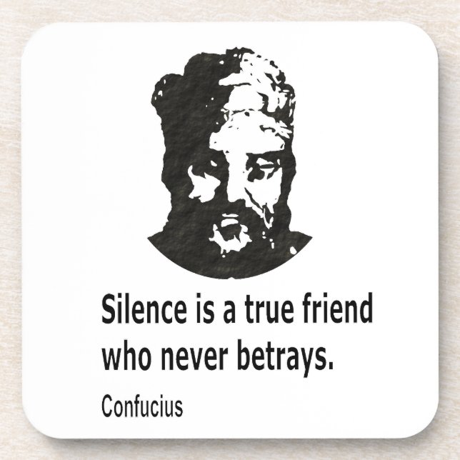Quote By Confucius Coaster (Front)