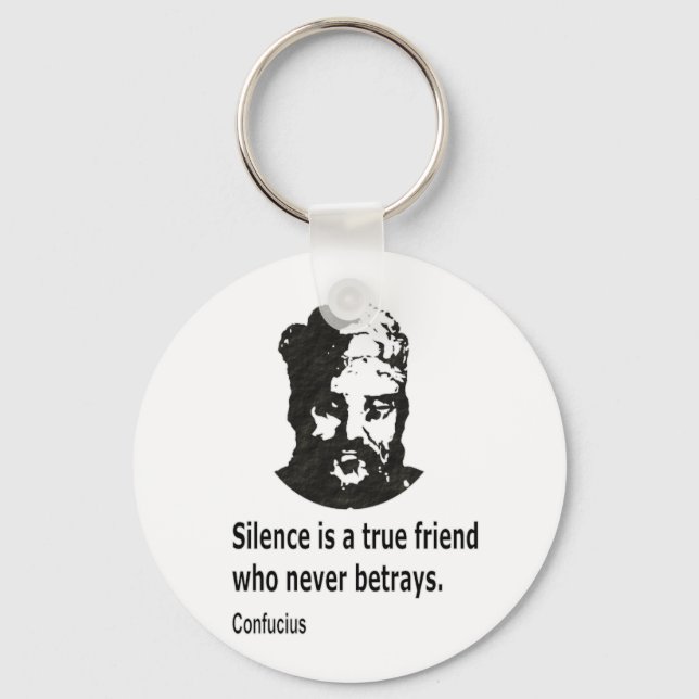Quote By Confucius Keychain (Front)