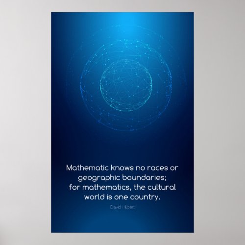 Quote by David Hilbert _ Math Posters