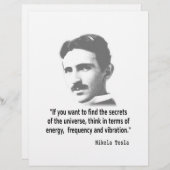 Quote By Nikola Tesla (Front/Back)