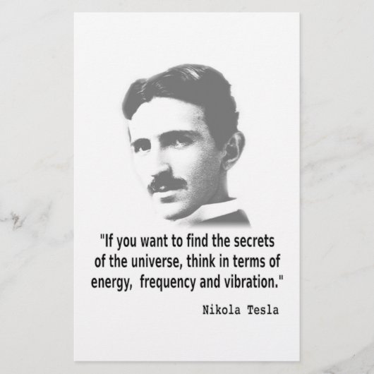 Quote By Nikola Tesla (Front)