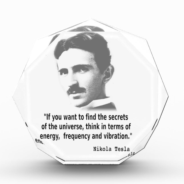 Quote By Nikola Tesla Award (Front)