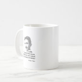 Quote By Nikola Tesla Coffee Mug (Front Left)