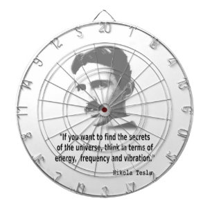 Quote By Nikola Tesla Dart Board