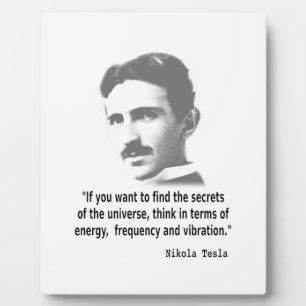 Quote By Nikola Tesla Plaque