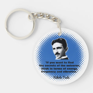 Quote By Nikola Tesla T-Shirt Keychain