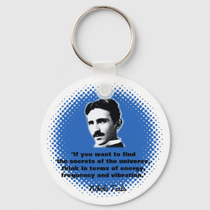 Quote By Nikola Tesla T-Shirt Keychain