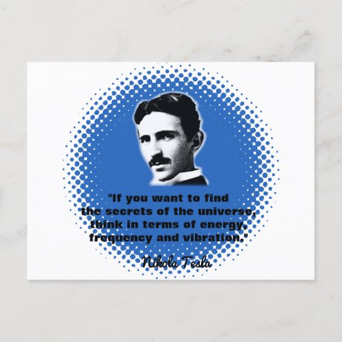 Quote By Nikola Tesla T_Shirt Postcard