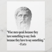 Quote By Plato (Front)