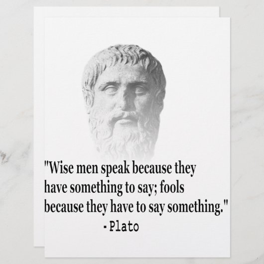 Quote By Plato (Front/Back)