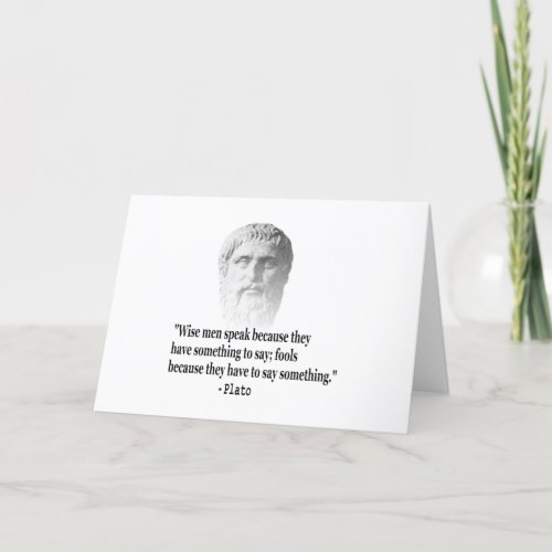 Quote By Plato Card
