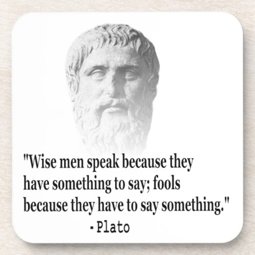 Quote By Plato Coaster