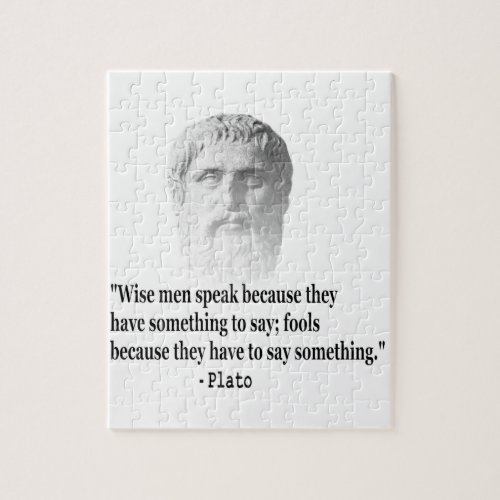 Quote By Plato Jigsaw Puzzle