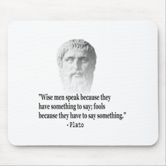 Quote By Plato Mouse Pad