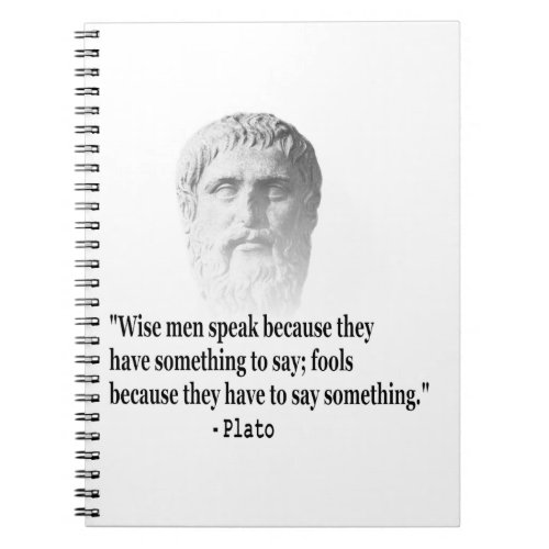 Quote By Plato Notebook