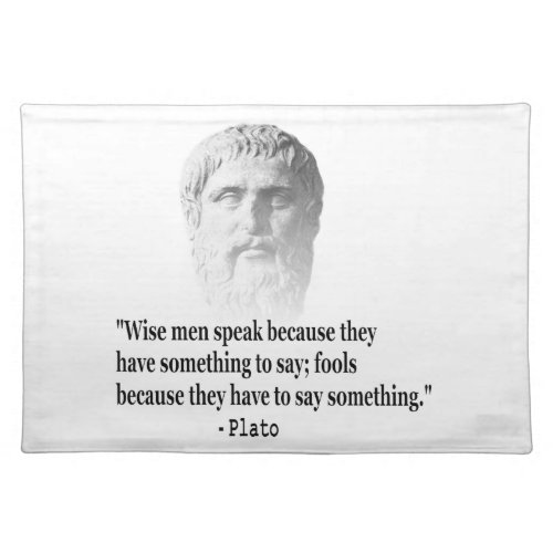 Quote By Plato Placemat