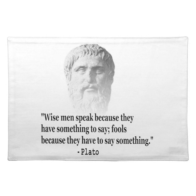 Quote By Plato Placemat (Front)